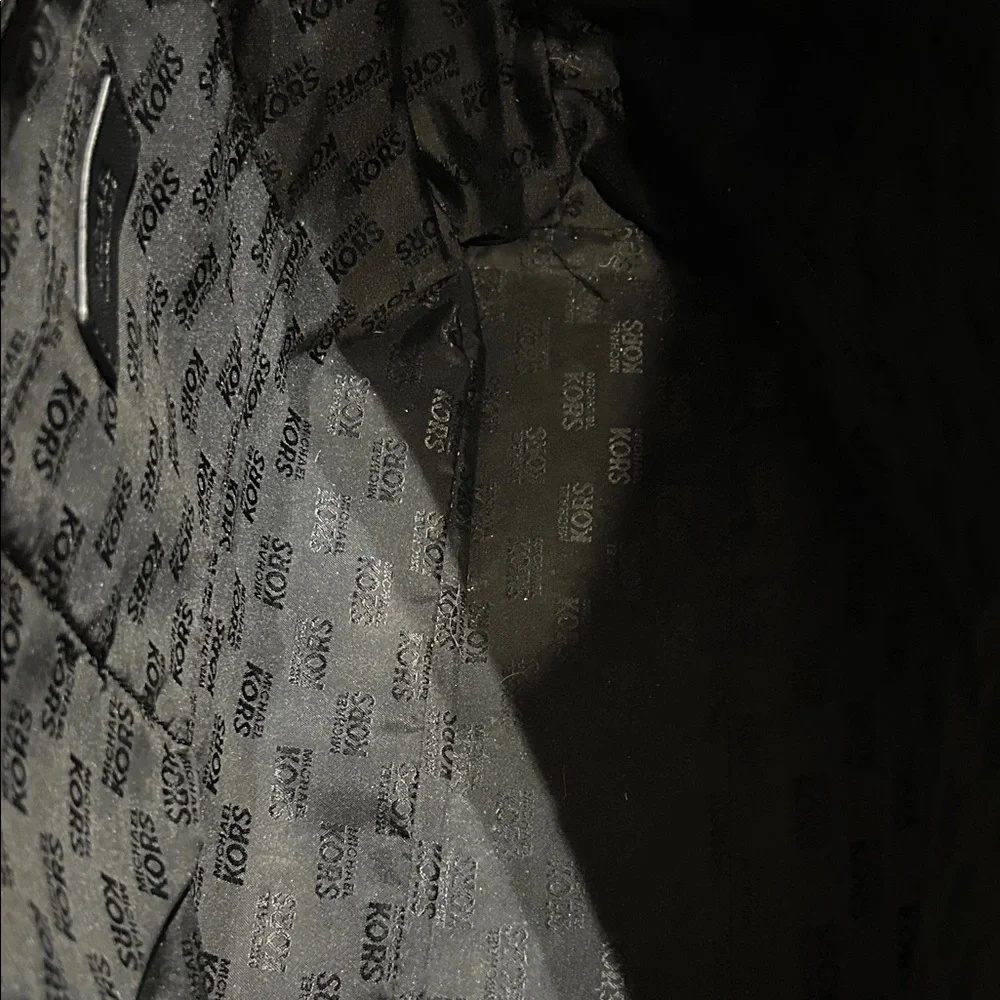 Michael Kors Black Tote with Gold Logo